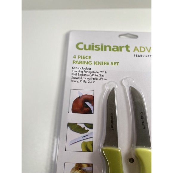 Cusiniart Advantage Pairing Knife Set New Kitchen Knives, Orange, Green, Yellow - Picture 4 of 6